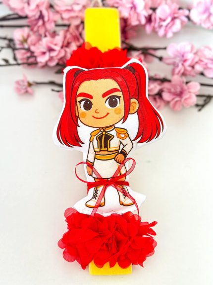 Χειροποίητη Αρωματική Λαμπάδα Huntrix Κόκκινο