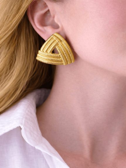 Ατσάλινα Σκουλαρίκια Τρίγωνα